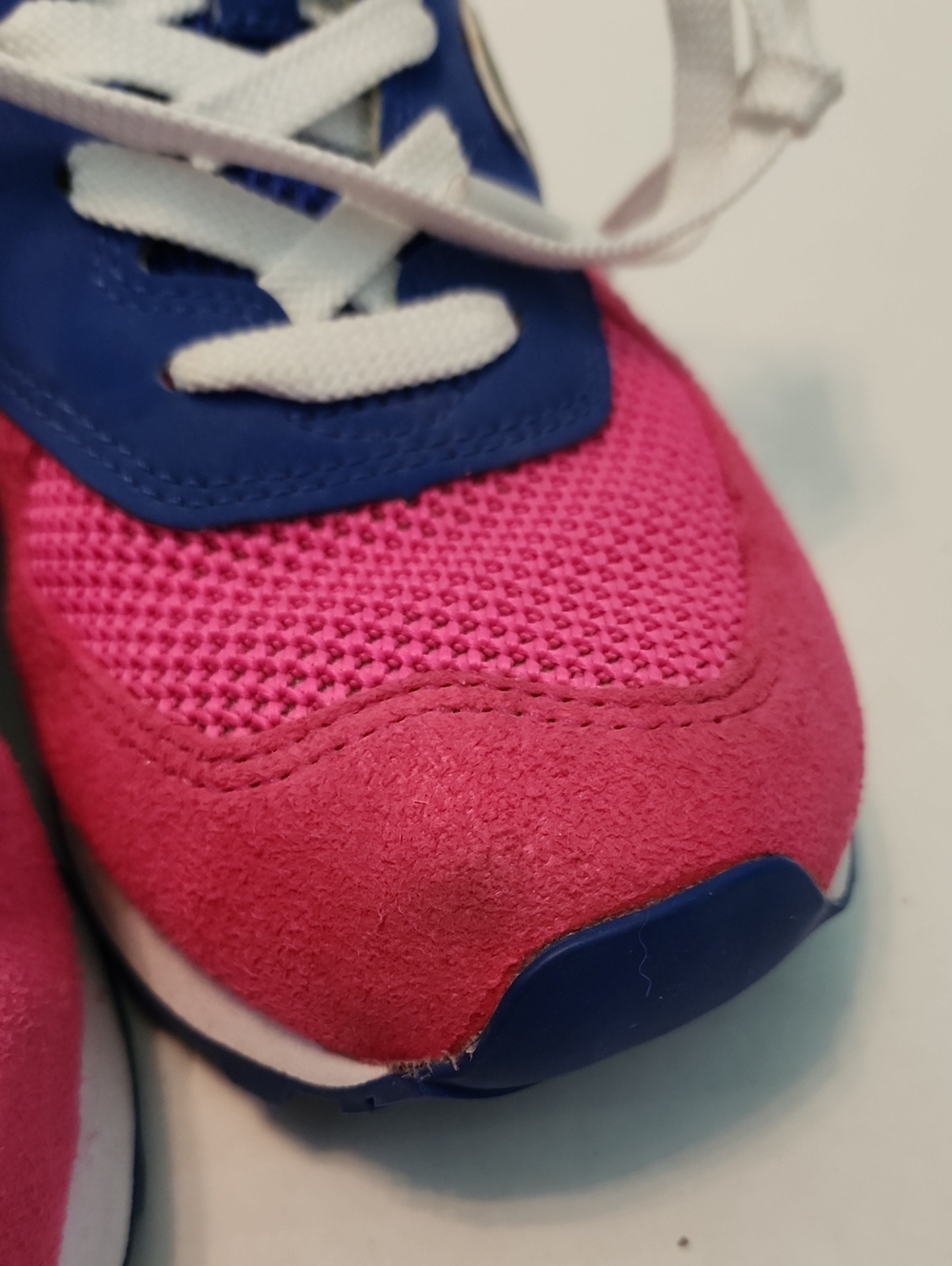 New Balance Woman's Pink and Blue Tennis Shoes - Picture 6 of 6